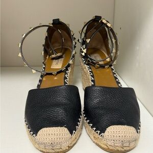 Valentino Rockstud Espadrille wedge 37